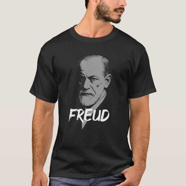 Camiseta Psychoanalytic dr Freud Icon Portrait (Anverso)