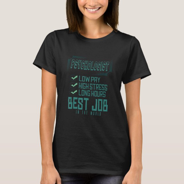 Camiseta Psychologist Profession career worker working quot (Anverso)