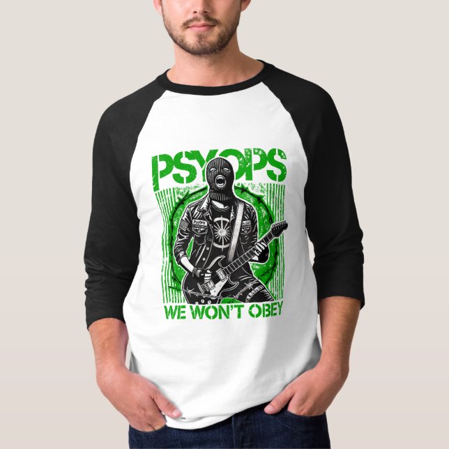 Camiseta PSYOPS raglan tee (Anverso)