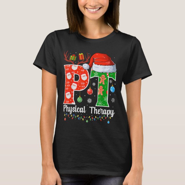 Camiseta Pt Christmas Physical Therapy Christmas Pt Xmas  (Anverso)