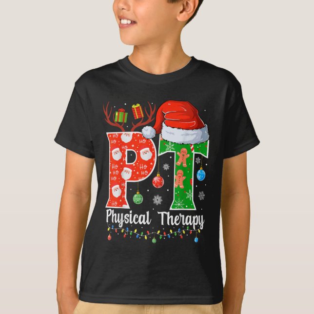 Camiseta Pt Christmas Physical Therapy Christmas Pt Xmas  (Anverso)