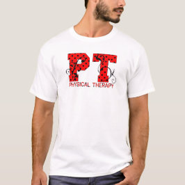 Camiseta PT en puntos de polka rojo y blanco