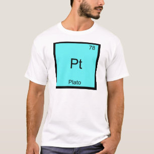 Camiseta Pt - Plato Elemento Divertido Símbolo Quí