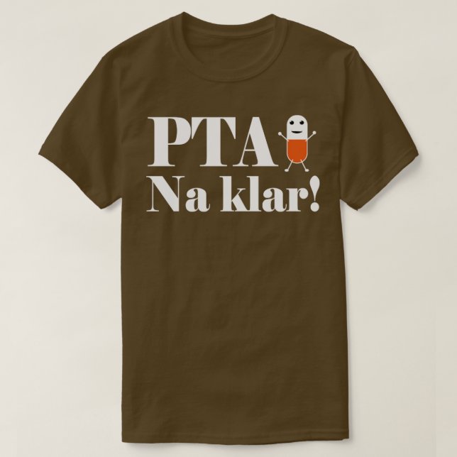 Camiseta PTA na klar (Diseño del anverso)