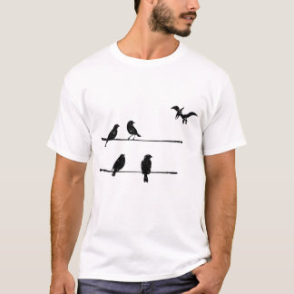 Camiseta Pterodáctilos de aves en alambre - Dinosaurio avia