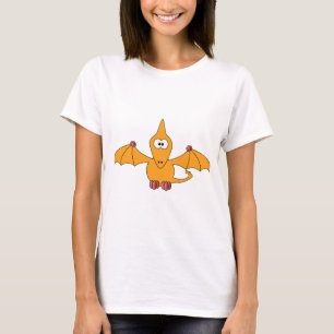 Camiseta Pterodactyl del dibujo animado (amarillo)