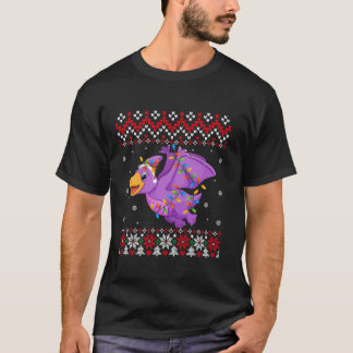 Camiseta Pterodactyl Santa Hat Hombres Mujeres Niños Fea Ch