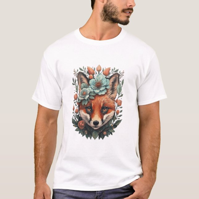 Camiseta Pterografía floral (Anverso)