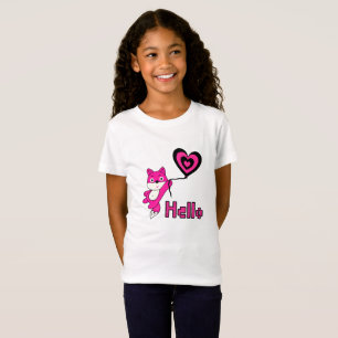 Camiseta Pteroplo rosa con corazón