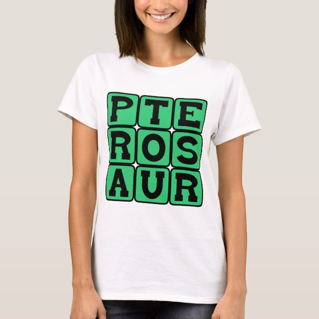 Camiseta Pterosaurio, Dinosaurio Volador (Anverso)