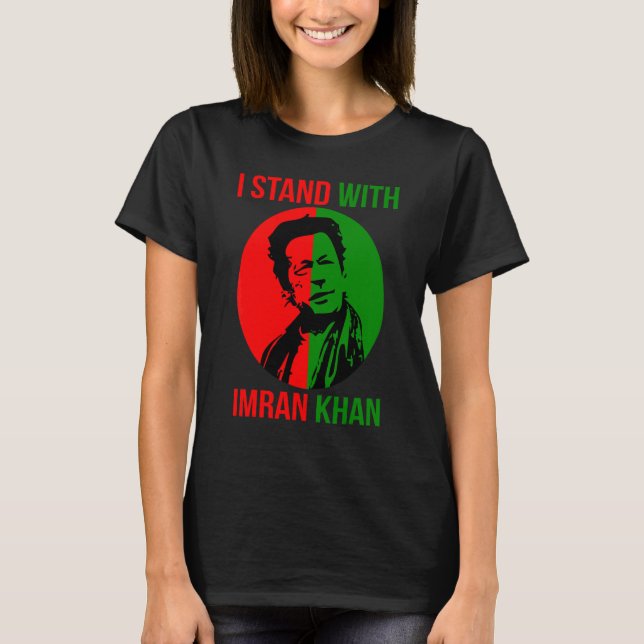 Camiseta Pti Imran Khan estoy de acuerdo con Imran Khan Pak (Anverso)