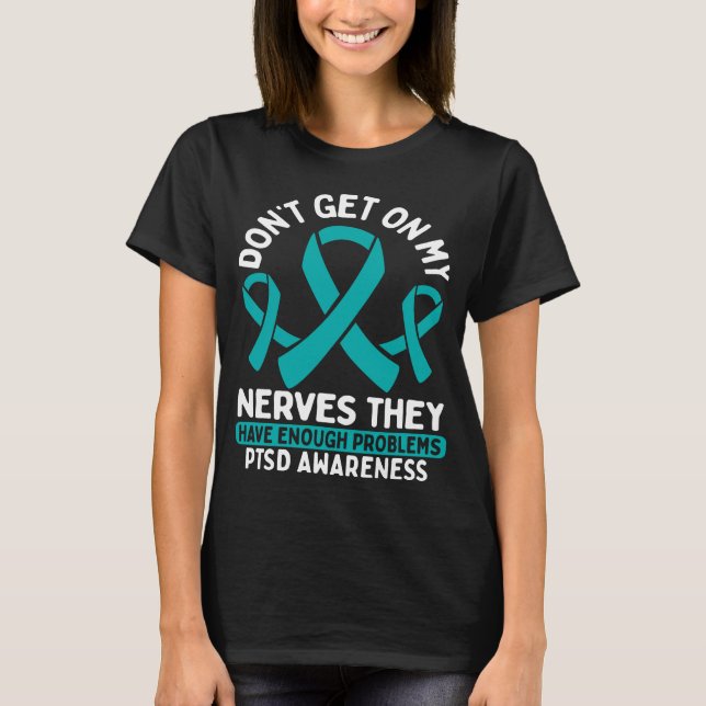 Camiseta PTSD Awareness PTSD Warrior PTSD Survivor Fighter (Anverso)
