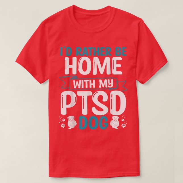 Camiseta PTSD Entrenamiento de perros PTSD Patrullas de per (Diseño del anverso)
