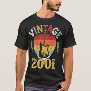 Camiseta púa de guitarra 21 años Vintage 2001