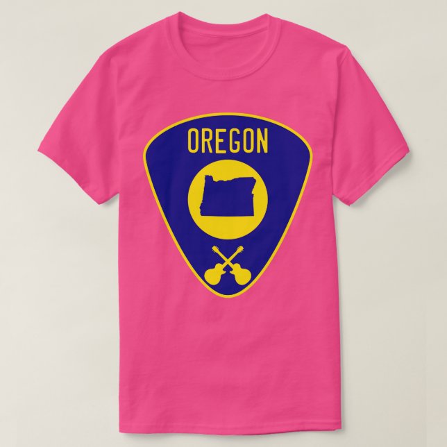 Camiseta Púa de guitarra de Oregon (Diseño del anverso)