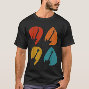 Camiseta Púa de guitarra Guitarista Banda de Música Acústic