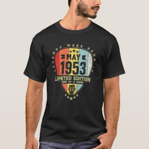 Camiseta Púa de Guitarra Leyendas Nacieron En Mayo 1953 Gu