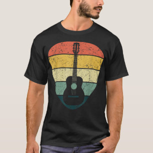 Camiseta Púa de guitarra Vintage Guitarist Lover Instrument