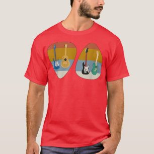 Camiseta Púas de guitarra divertida música country Bass Ele