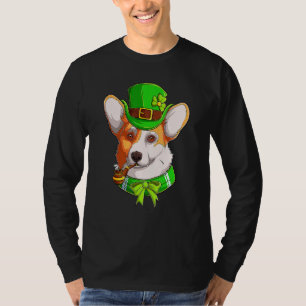 Camiseta Pub Irlandés Corgi Adorable Amante del Trébol Día 