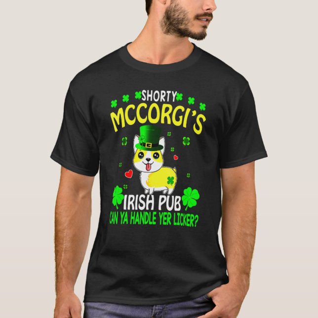Camiseta Pub irlandés Day Shorty Mccorgi (Anverso)