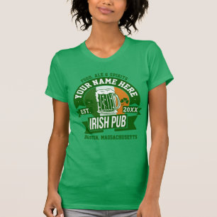 Camiseta Pub irlandés personalizado   Comical St Patrick's 