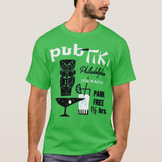 Camiseta Pub Tiki - Filadelfia, PA - Bar de Tiki Vintage