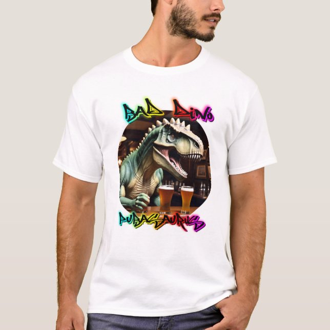 Camiseta PUBASAURUS por BAD Dino (Anverso)