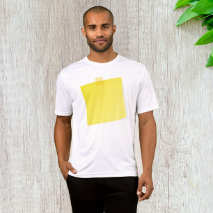 Camiseta Publicación amarilla Nota para hombres Tee activo