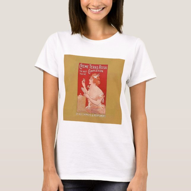 Camiseta Publicidad de belleza vintage (Anverso)