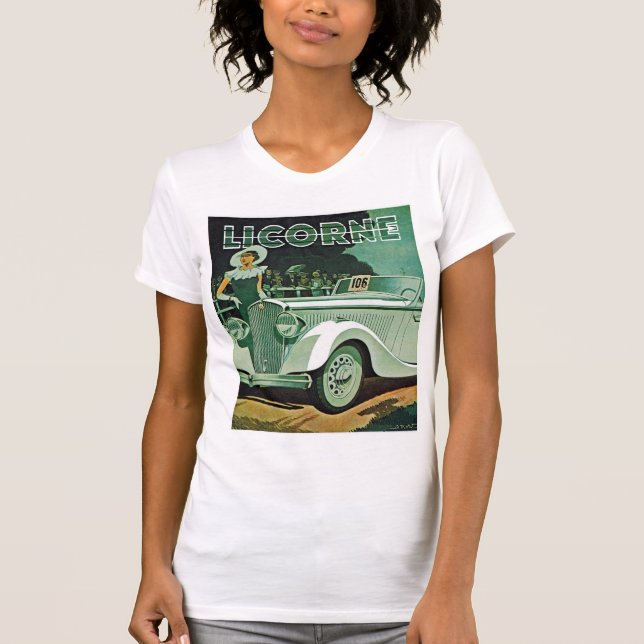 Camiseta Publicidad de Licorne Automobile (Anverso)