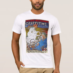 Camiseta Publicidad de Poster de bicicletas: bicicletas Gri