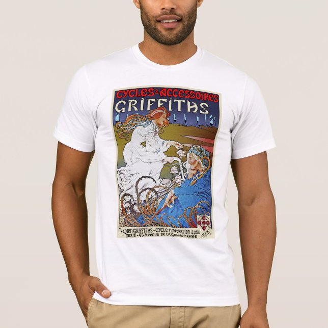 Camiseta Publicidad de Poster de bicicletas: bicicletas Gri (Anverso)