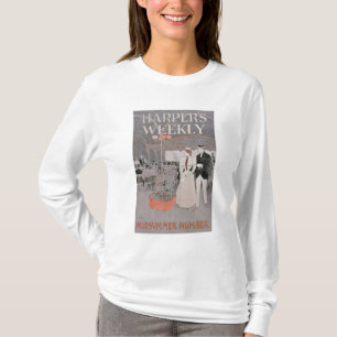 Camiseta Publicidad de poster "Harper semanal", pleno
