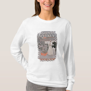 Camiseta Publicidad de poster "Harper semanal", pleno