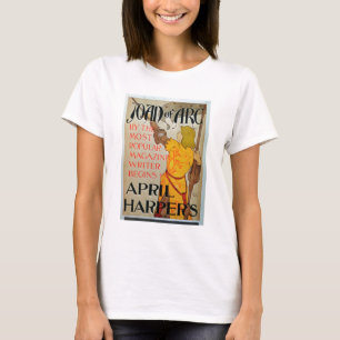 Camiseta Publicidad de poster "Juana de Arco" en abril