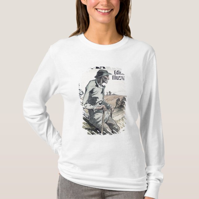 Camiseta Publicidad de poster "La Terre" por Emile Zola, (Anverso)