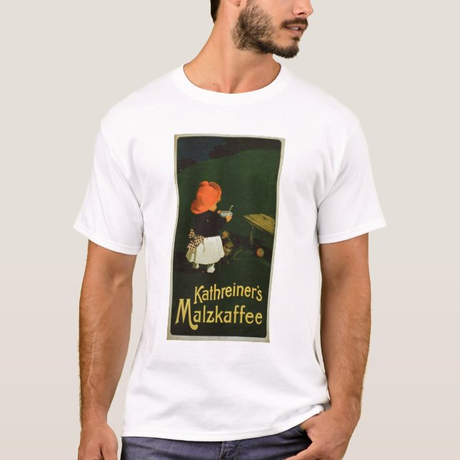 Camiseta Publicidad de poster para la 'malta Coffee de (Anverso)