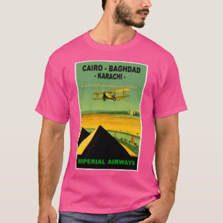 Camiseta Publicidad de viaje de aerolíneas Vintage de Imper