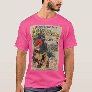 Camiseta Publicidad de viaje francés de Auvernia Vintage