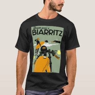 Camiseta Publicidad de Viajes Vintage de Biarritz Imprimir