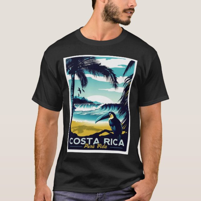 Camiseta Publicidad en Viaje y Turismo de Costa Rica (Anverso)