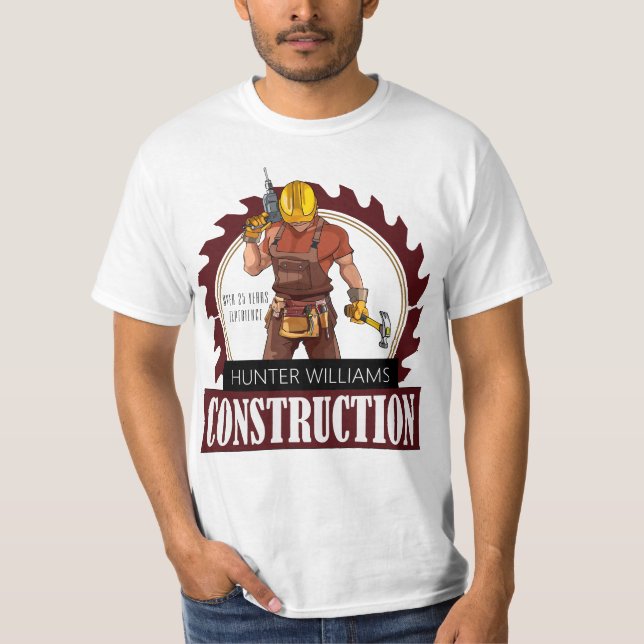 Camiseta Publicidad profesional de herramienta Constructor (Anverso)