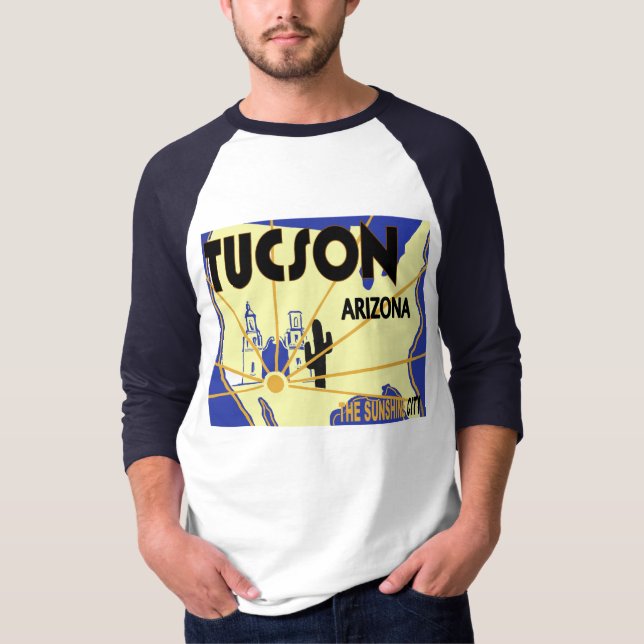 Camiseta Publicidad retra de Tucson Arizona (Anverso)
