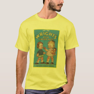 Camiseta Publicidad vintage de las nueces de jengibre de Wr