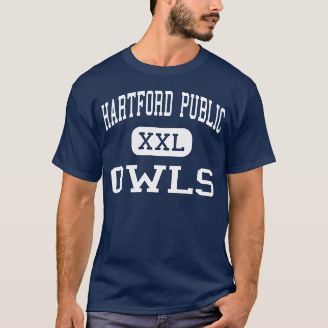 Camiseta Público de Hartford - búhos - alto - Hartford (Anverso)