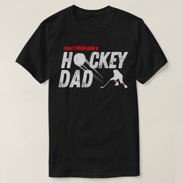 Camiseta Puck de Donx27t con padre de hockey divertida padr (Diseño del anverso)