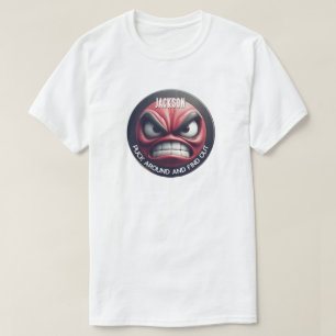 Camiseta Puck Divertido Alrededor y Descubre Puck Enojado