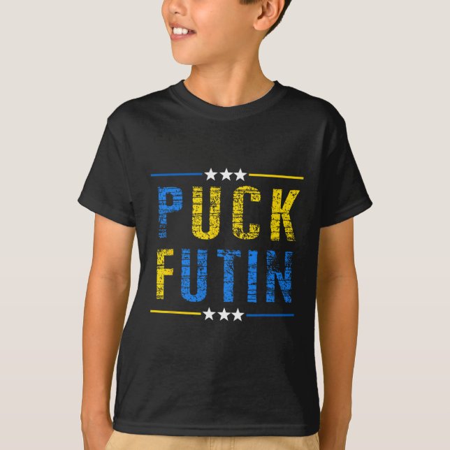 Camiseta Puck Futin Meme I Stand With Ukraine Ukrainian Lov (Anverso)
