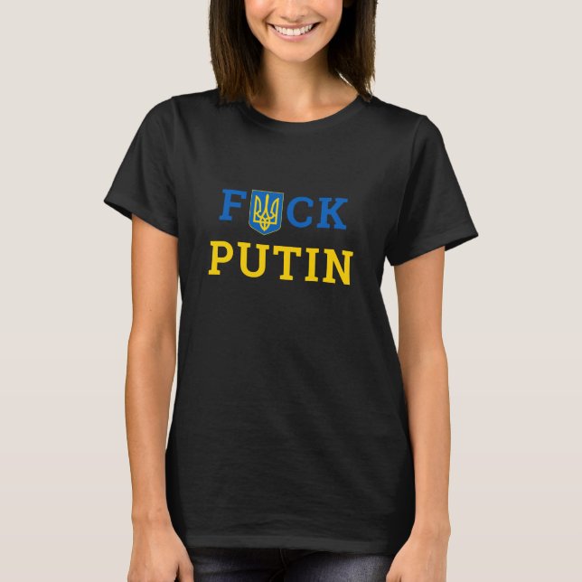 Camiseta Puck Futin Ucrania apoya a mujeres ucranianas (Anverso)